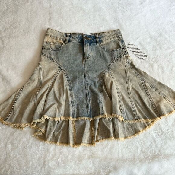 BDG Denim Medi Skirt NWT Size XS - Picture 1 of 12